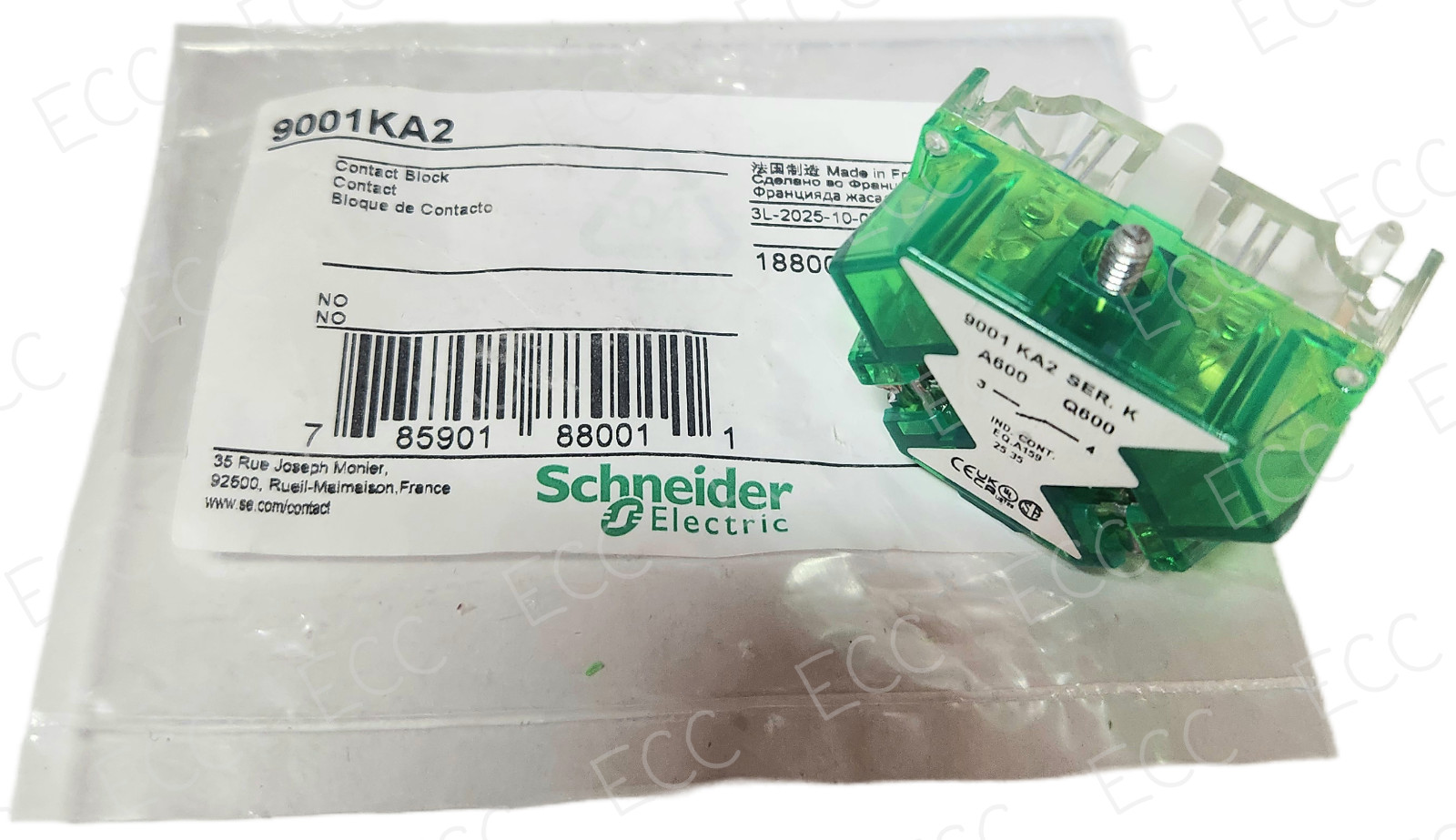 New Schneider Electric 9001KA2 * NO/NC Contact Block