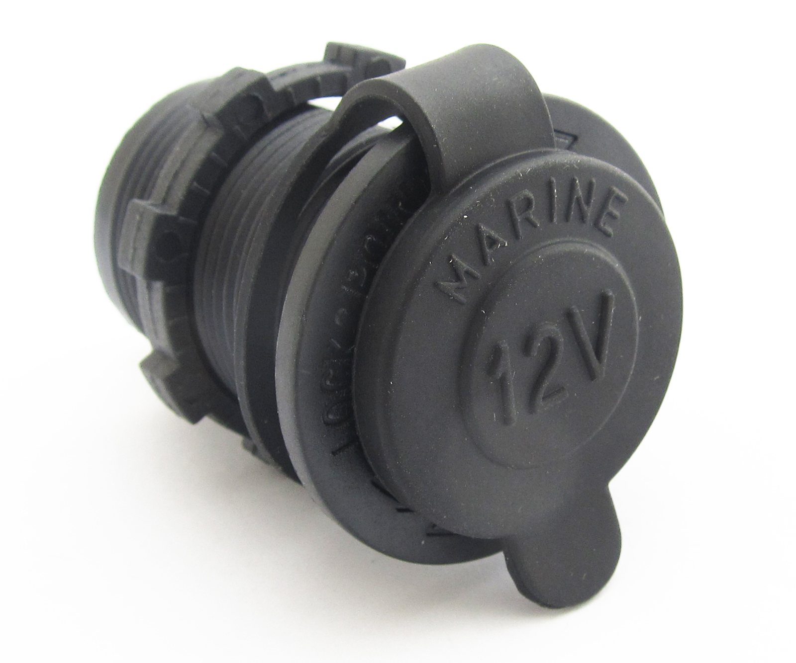 1pc 12V Power Outlet Waterproof Marine Motorcycle Cigarette Lighter Socket