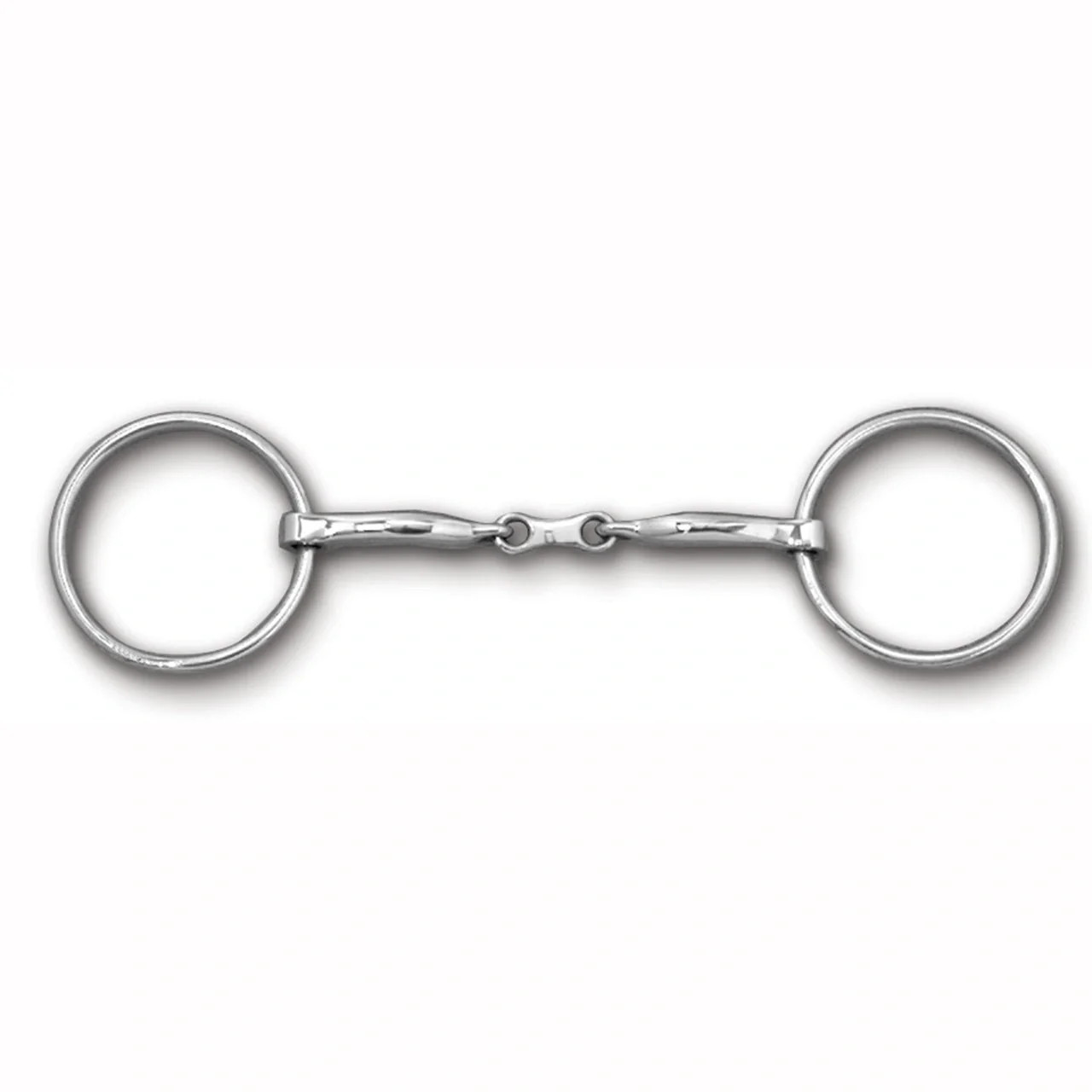 Myler MB 10 French Link Snaffle Loose Ring Horse Bit - Stainless Steel & Copper