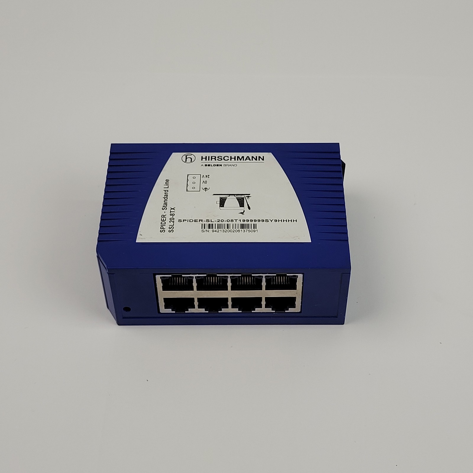 Hirschmann SSL20-8TX, Ethernet Switch, 9.6 - 32 VDC - USED