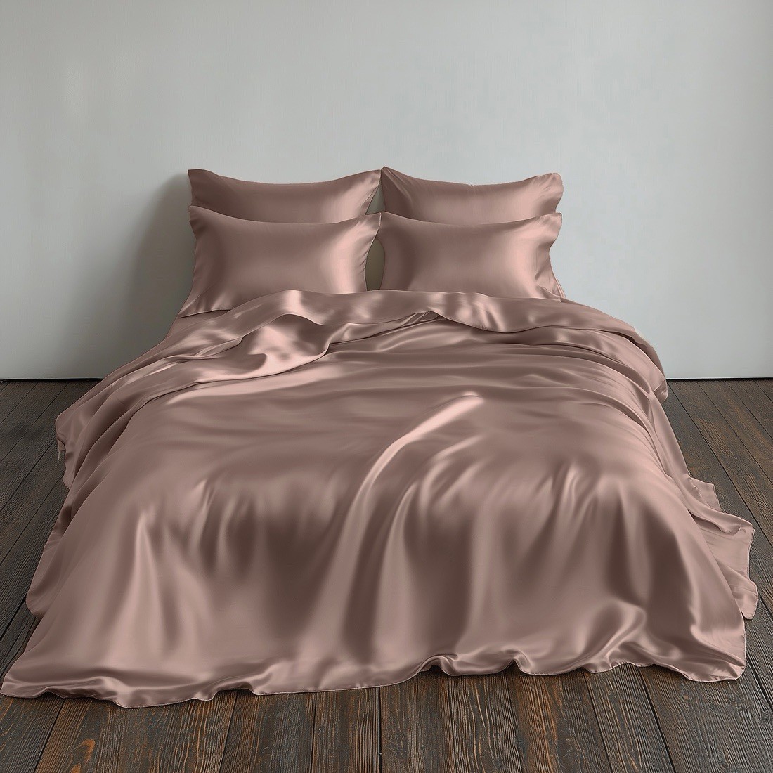 Colorado Home Co. QUEEN Sheet Set, CHAMPAGNE CARAMEL Solid Pattern for Bedroom