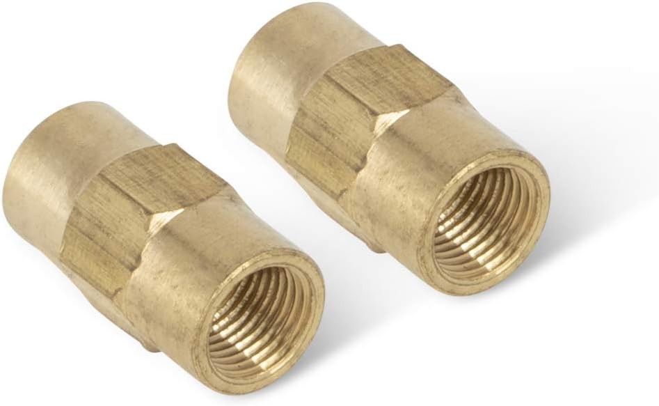 4LIFETIMELINES Brass Brake Line Union, 3/16 (M10x1.0 Inverted), 10/bag