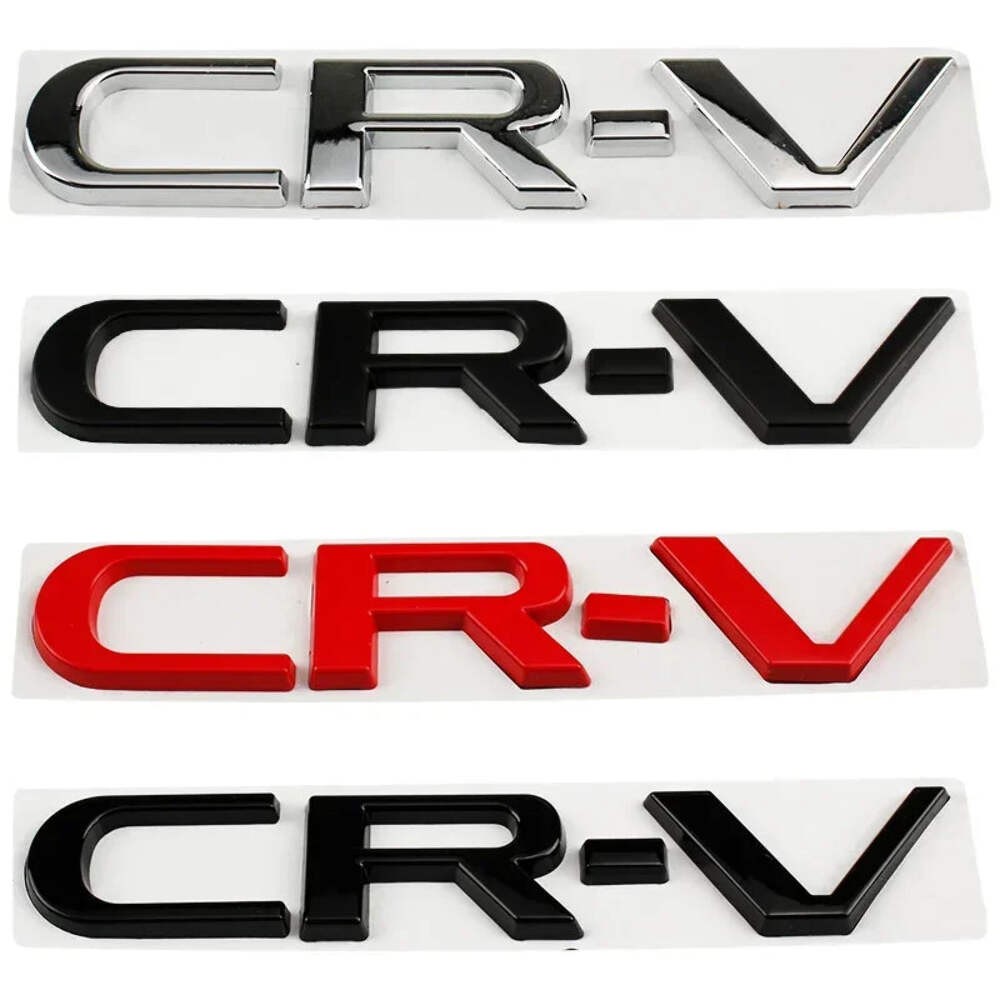 15.4cm Metal 3D Car Stickers Side Fender Badge Styling for Honda CRV Logo 2023 2