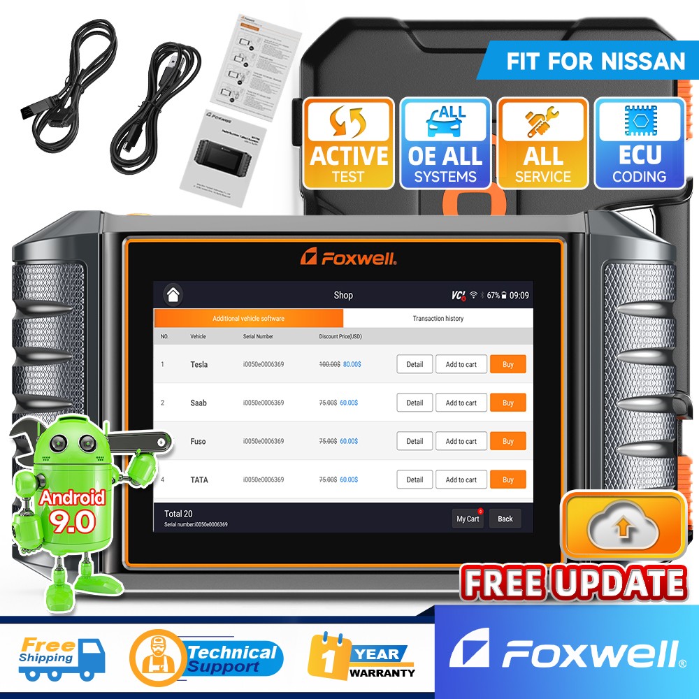 For Nissan All System Bidirectional Auto OBD2 Scanner Diagnostic Tool Key Coding