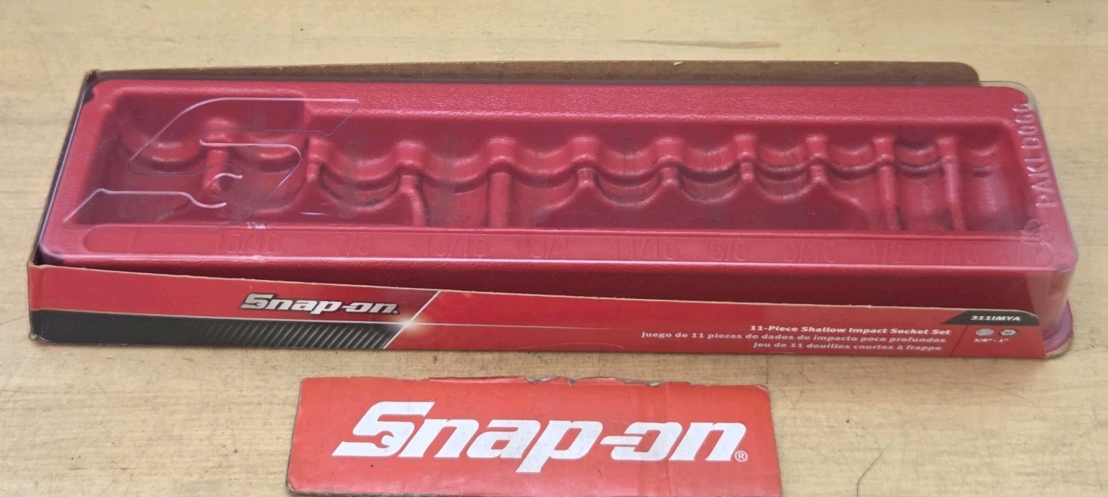 New Snap On PAKTY209-Tray For 311IMYA -1/2" Dr 11 Pc SAE Shallow Impact Skt Set