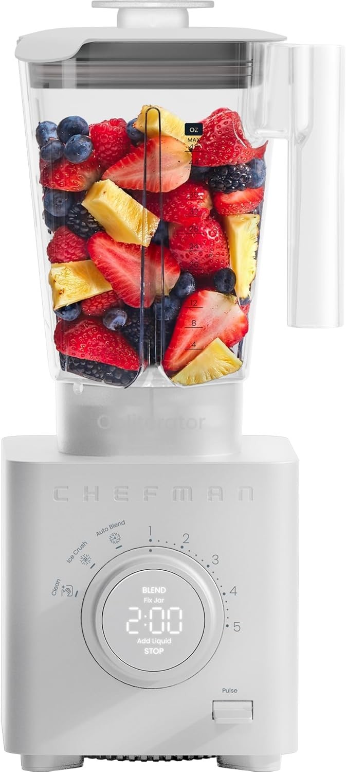 Chefman Obliterator 48 oz Countertop Blender for Smoothies, 1380W Motor