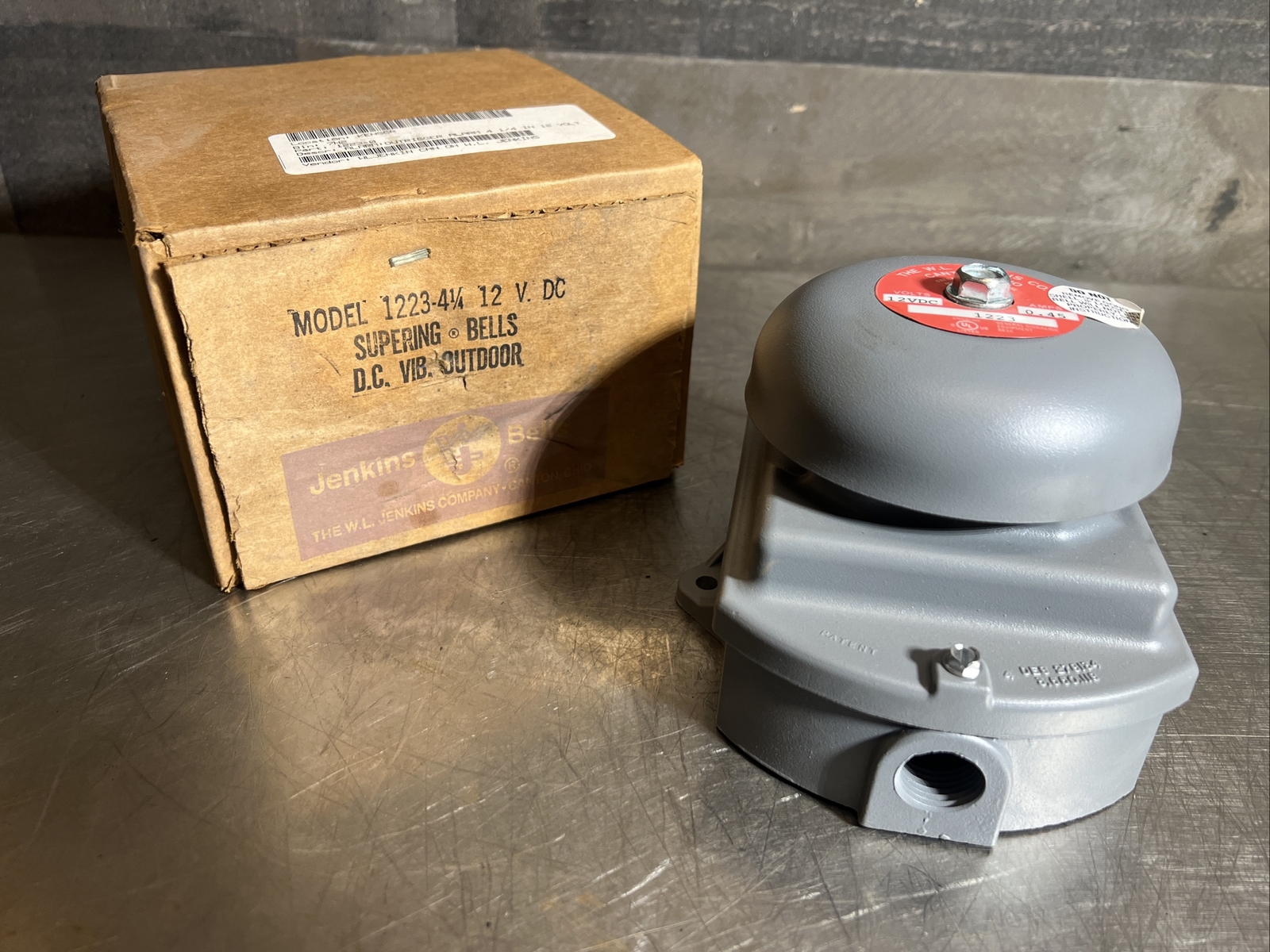 Nos Surplus W L Jenkins Alarm unit 1223-4 1/4