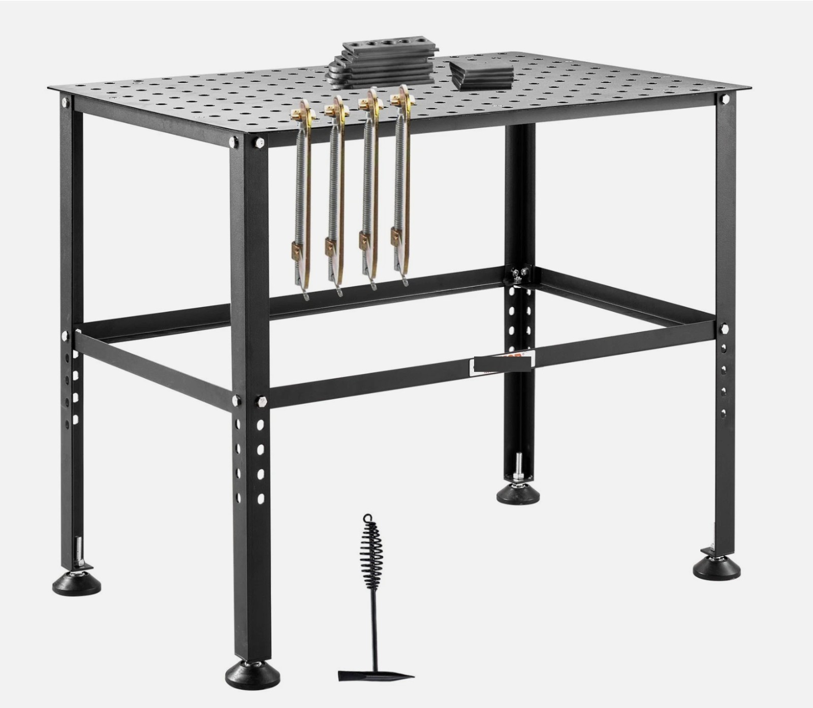 Welding Table 36"x24 800LBS Welding Workbench Table with Multiple Fixture Hole n