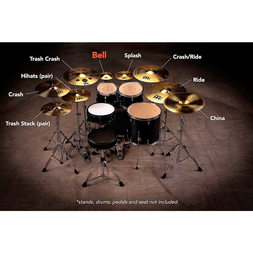 Meinl HCS Bell Cymbals 8 in. Solid Brass Medium
