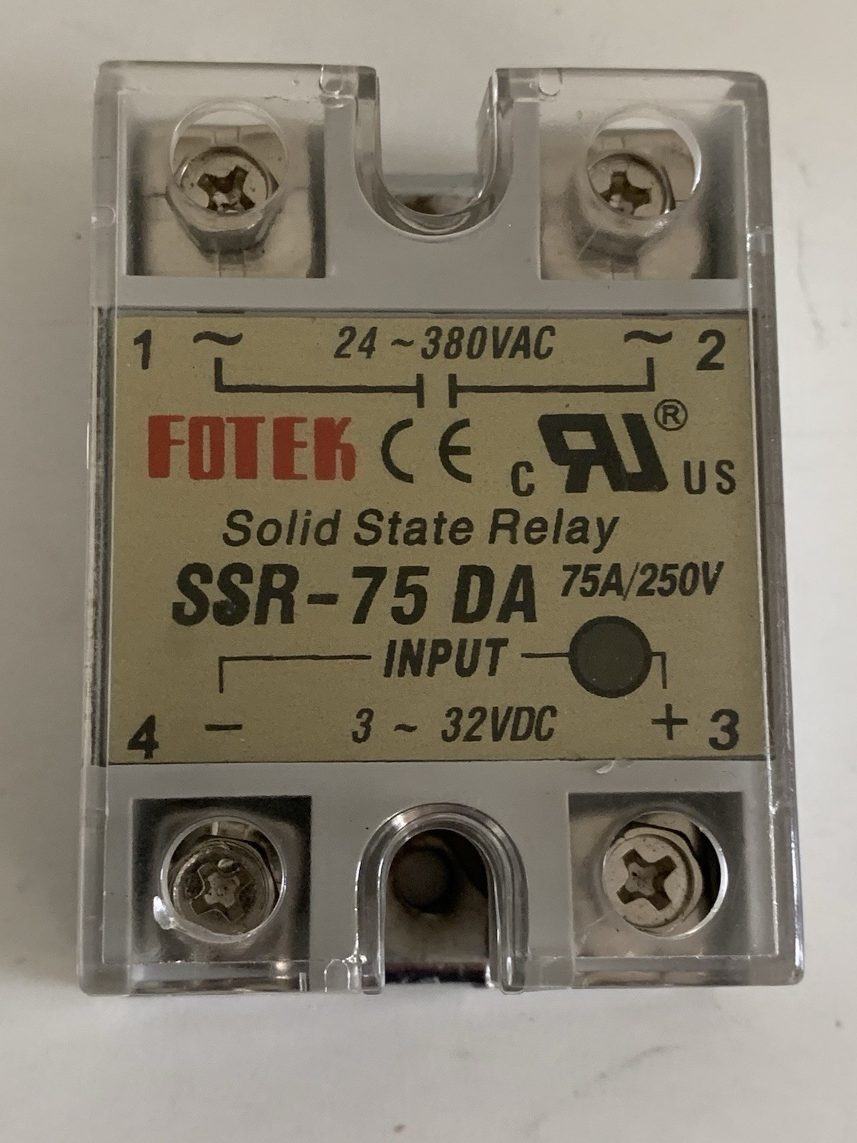 Fotek SSR-75DA SSR75DA 75A Solid State Module Brand