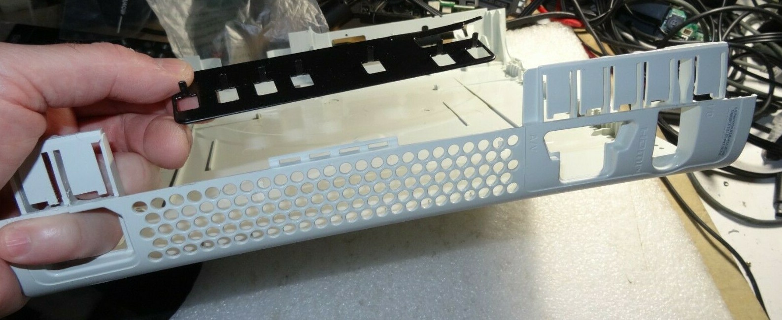 Microsoft Xbox 360 PHAT ^HDMI^ White Side Panel NX800369-OK-Mark-Scratches-Fade