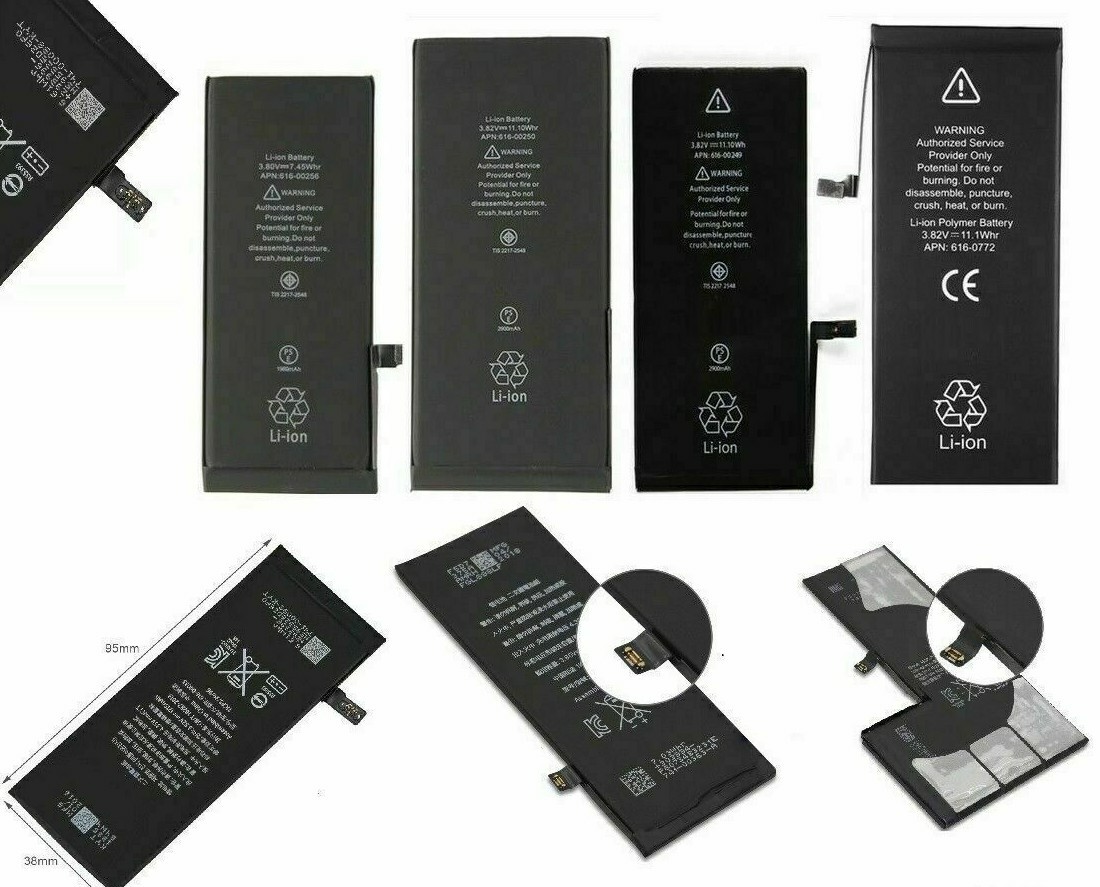For iPhone Replacement Internal Battery 5 5S 5C 6 6+ 6S 7 7 8 X XR XS XS MAX 11