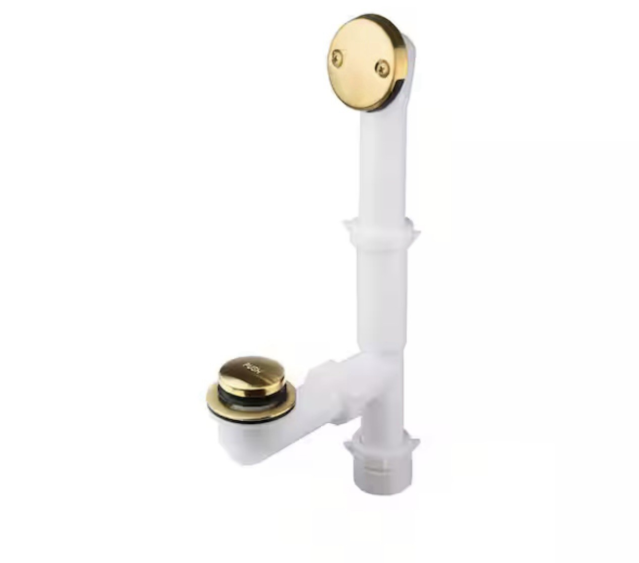 Everbilt Poly Pipe Bath Waste and Overflow Drain White Gold SH-7100-P-01-03-12