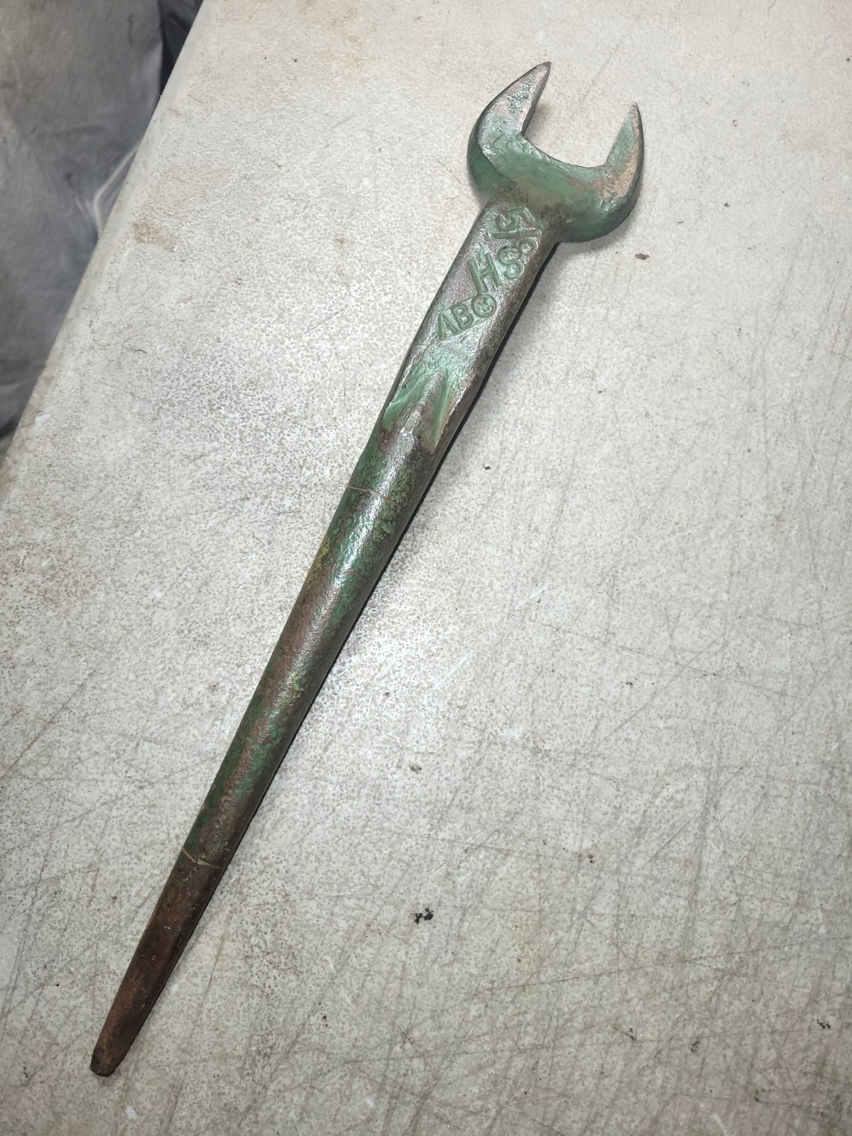 3rd  Vintage ABC AMERICAN BRIDGE Co. HS  Iron worker skyscraper Spud Wrench 5/8