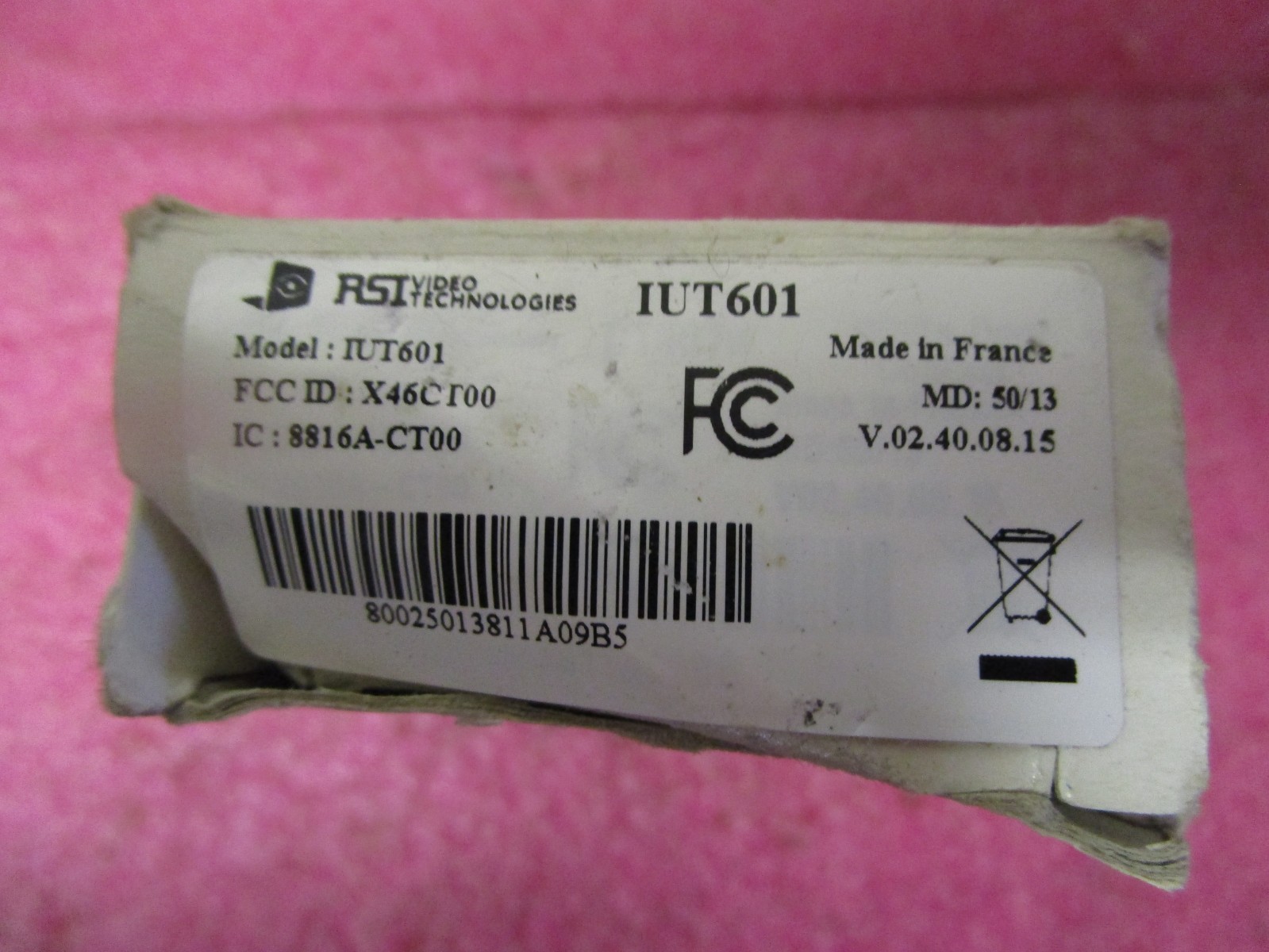 IUT601 - RSI Video Technologies Indoor Universal Alarm Signal Transmitter