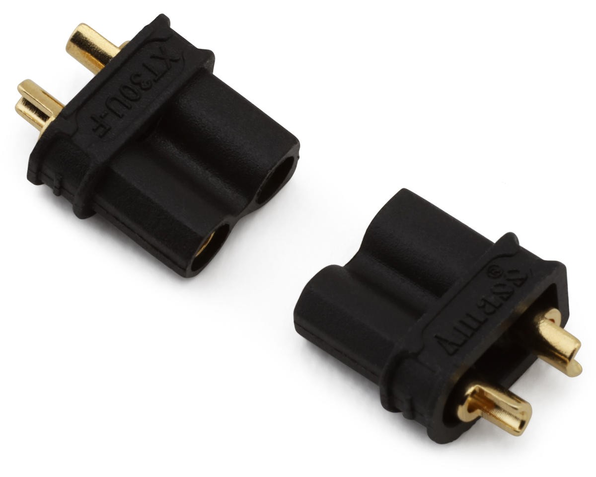 Samix XT30 Connectors (Black) (2 Female) [SAMCXT30-002FBK]