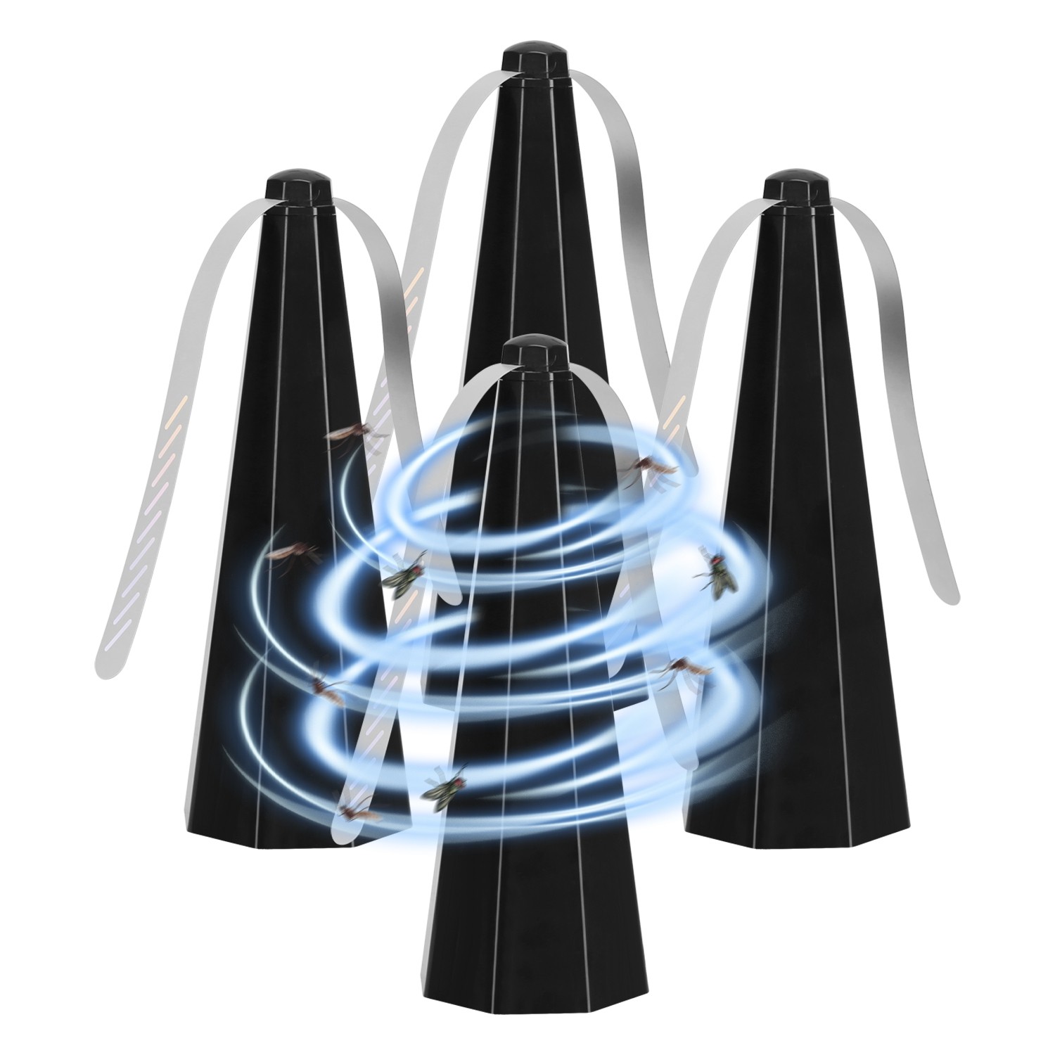 4 Packs Bug Repellent Fan Fly Deterrent Fans for Table Enjoy Food Outdoor Meal