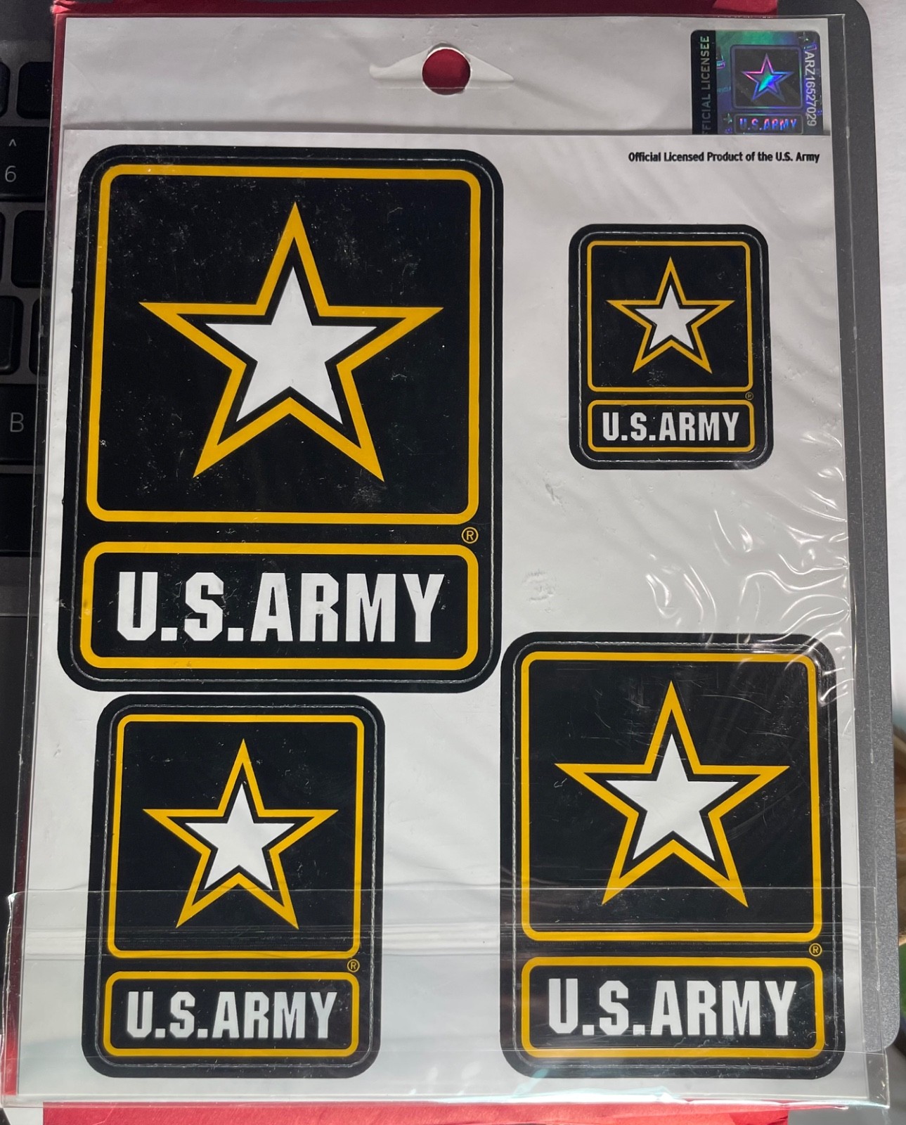 NEW SEALED MILTI-USE DECALS U.S. ARMY USA UNITED STATES ARMY STICKERS OFFICIAL