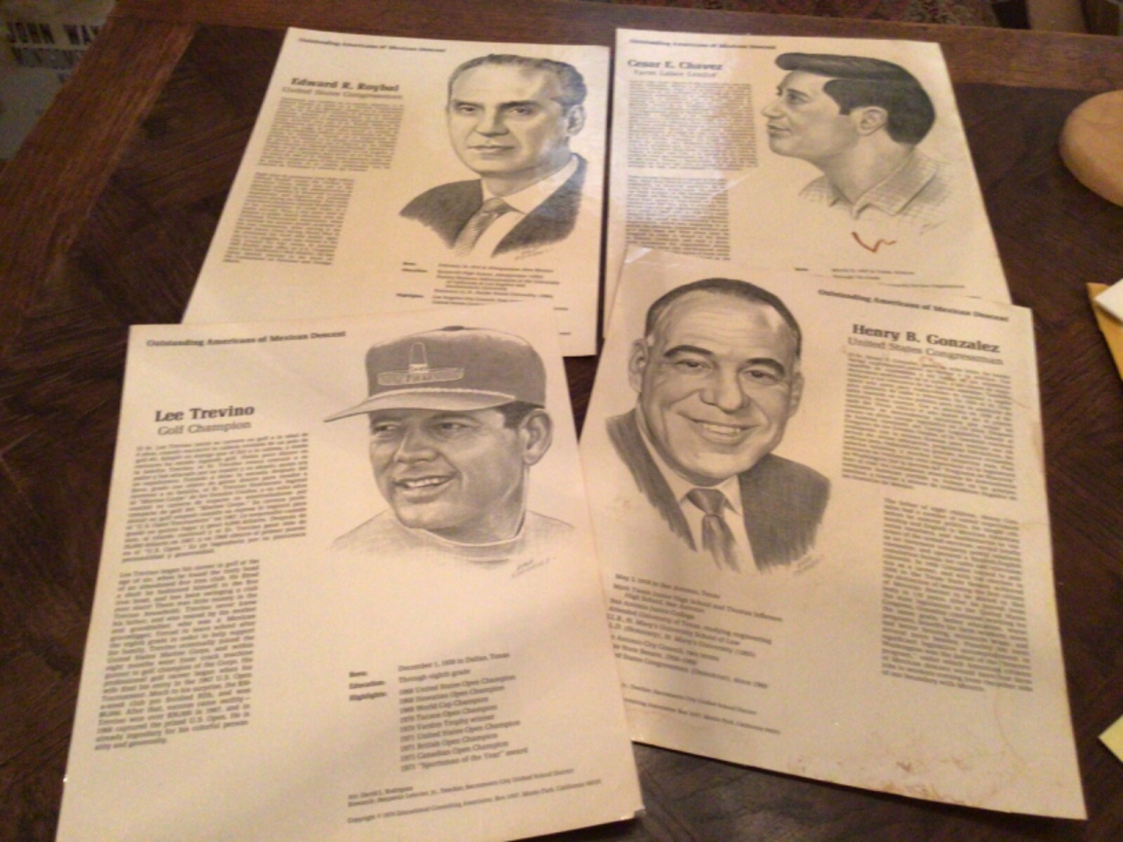 OUTSTANDING Americans of Mexican Descent Laminated Posters