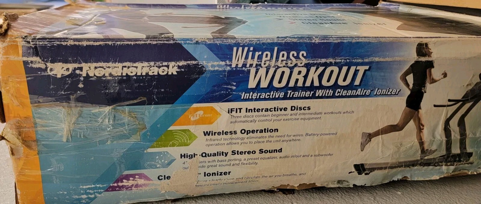 NordicTrack Wireless Workout Interactive Trainer with CleanAire Ionize.