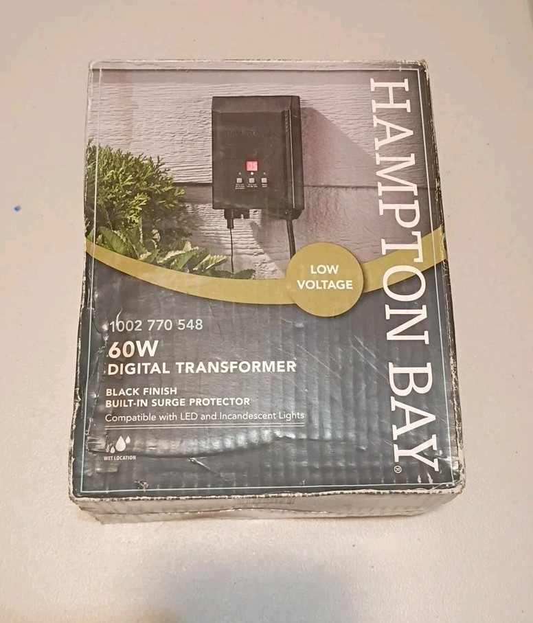Hampton Bay Low-Voltage 60-Watt Digital Landscape Light Transformer 1002 770 548