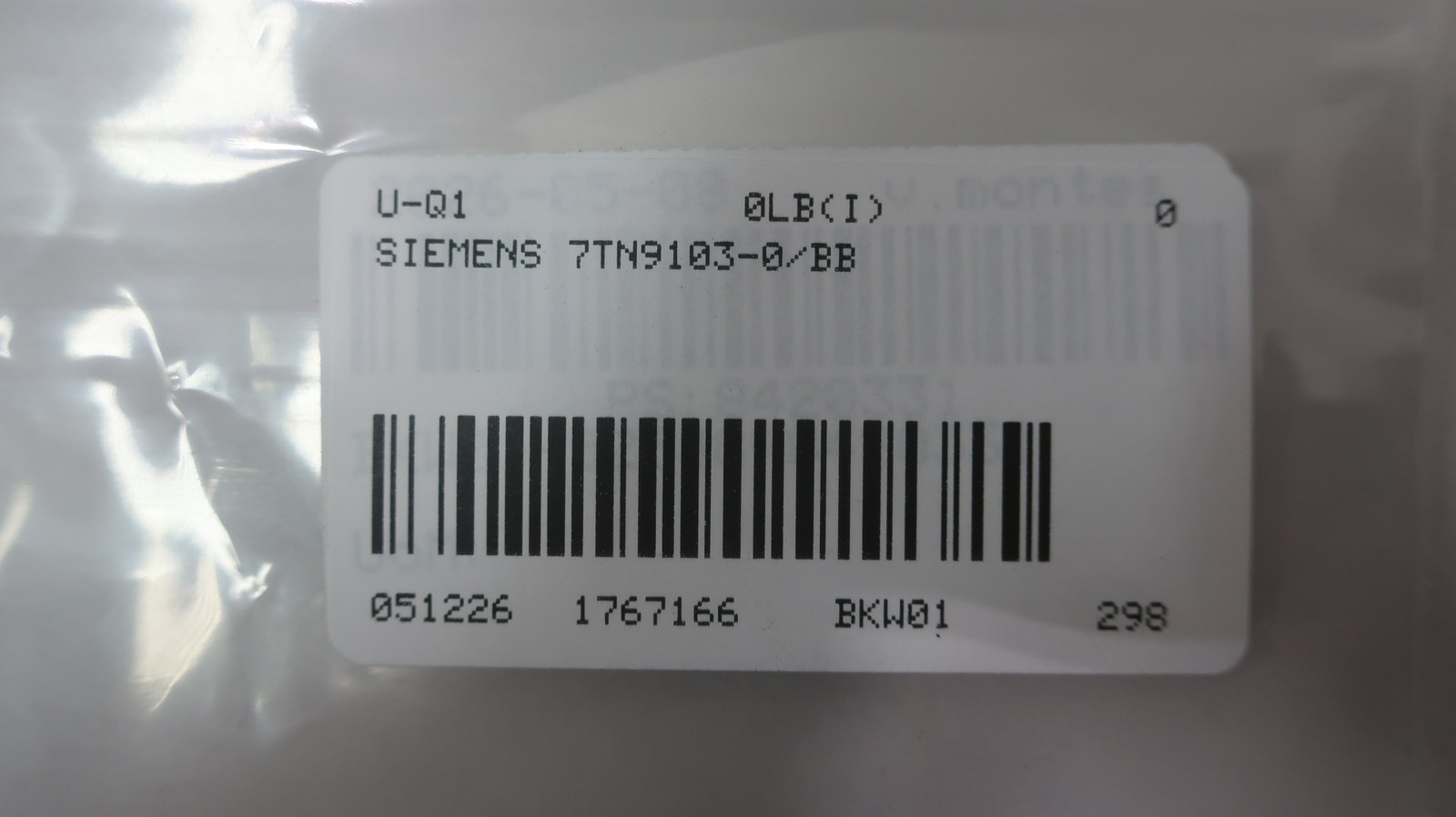 Siemens 7TN9103-0/BB Protection Relay Module