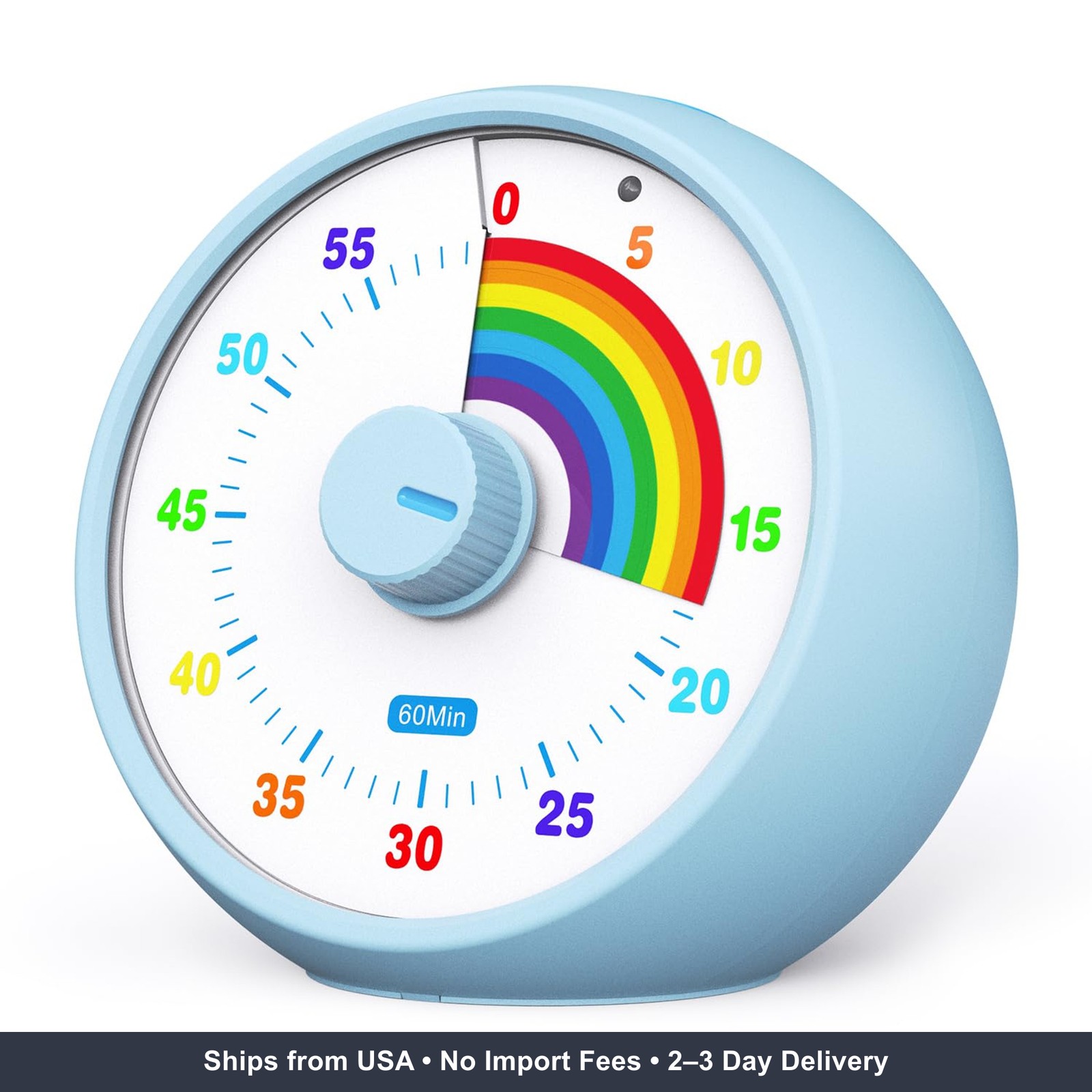 Visual Timer for Kids, 60-Minute Countdown for Classroom Office Kitchen, Desk Ti