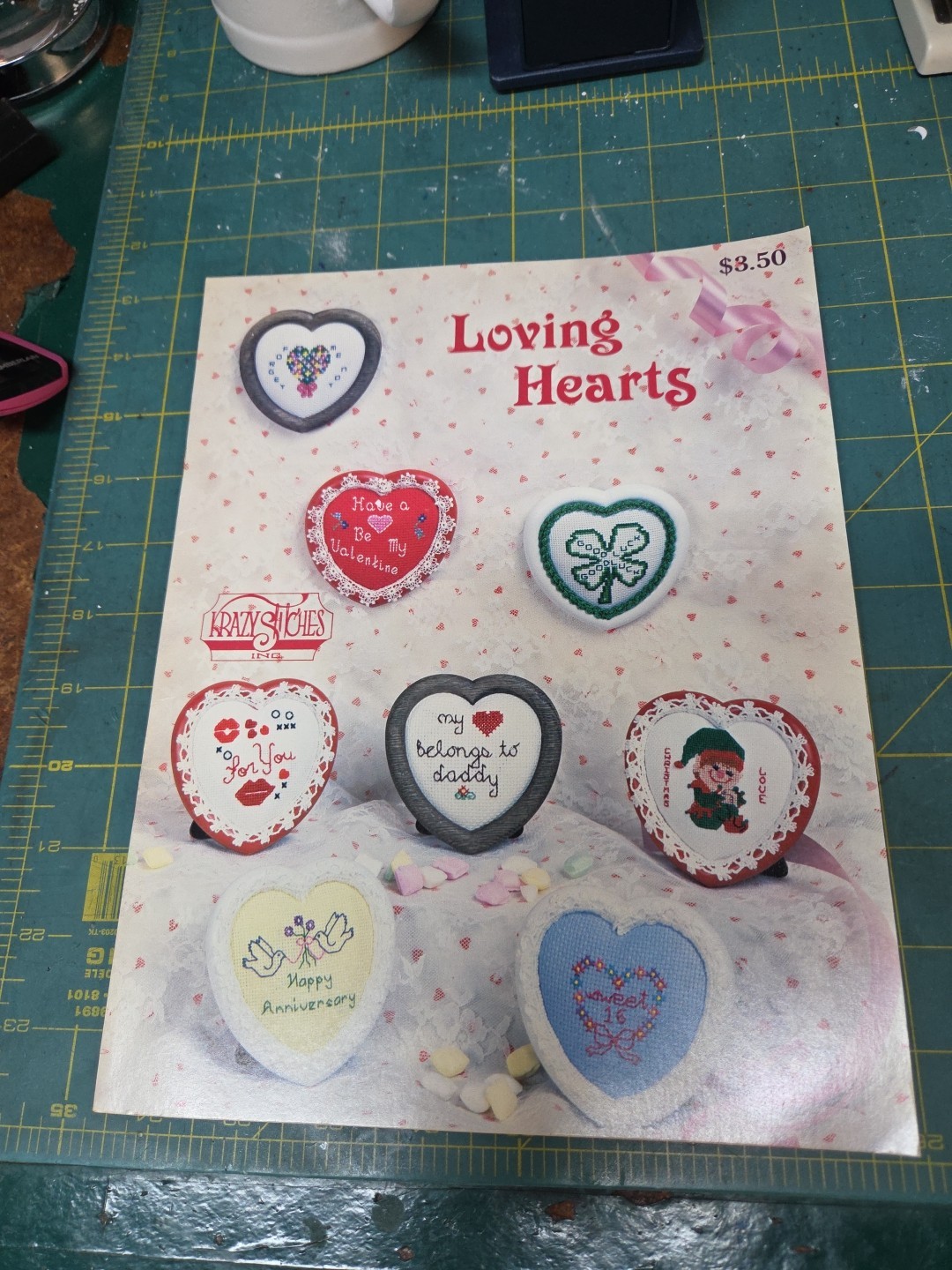 Krazy Stitches Loving Hearts Cross Stitch Pattern