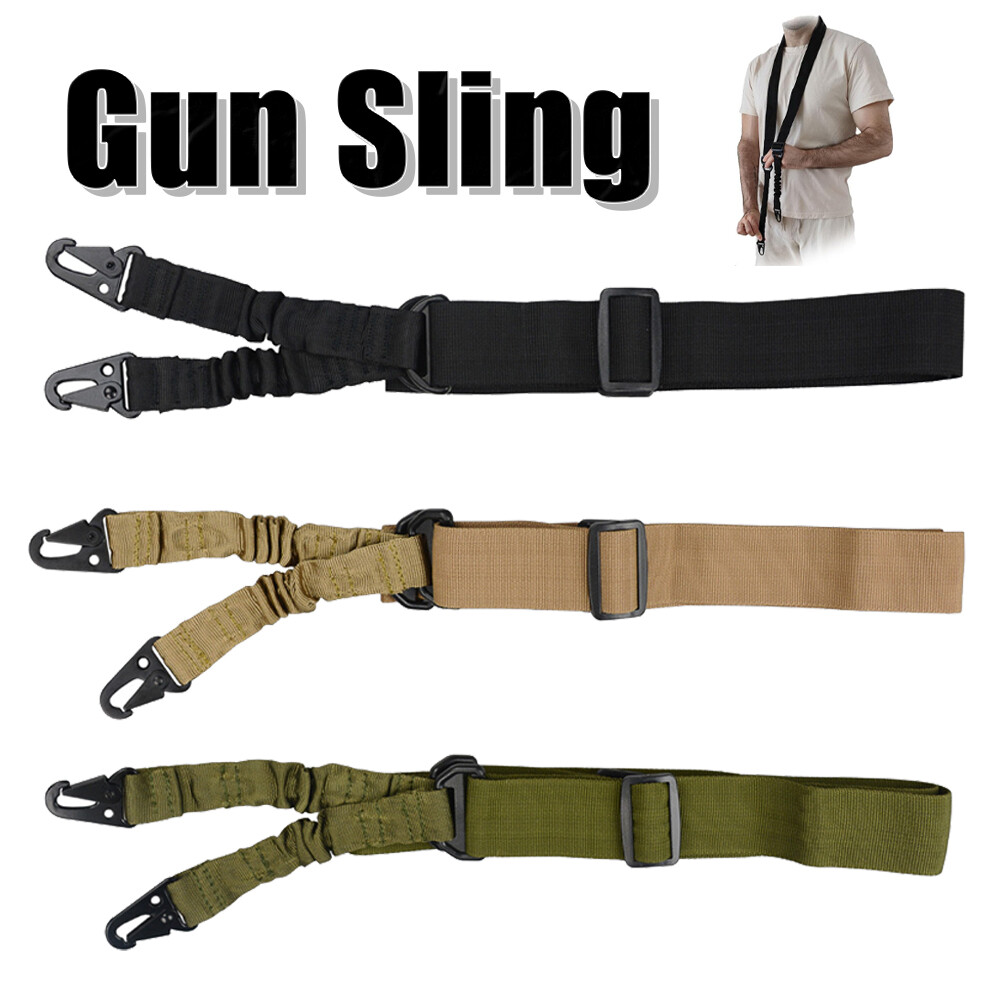 Two Point Gun Sling Adjustable Length Traditional Rifle Sling for Outdoor Sport