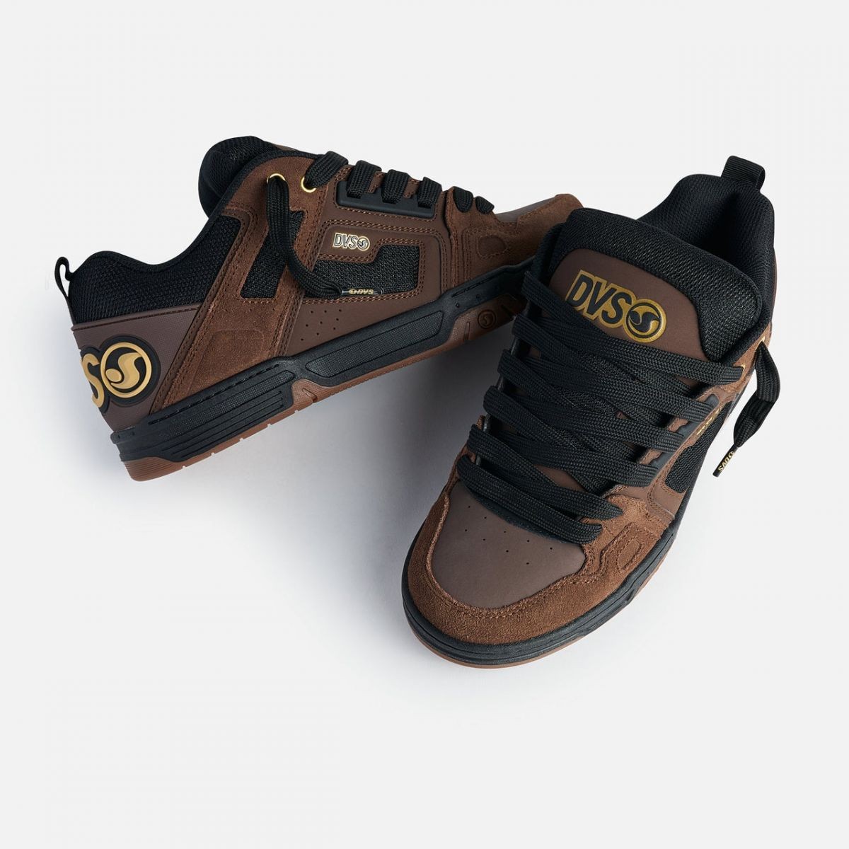 DVS Men's Comanche Brown/Black/Gold - DV01312210, Brown/Black/Gold
