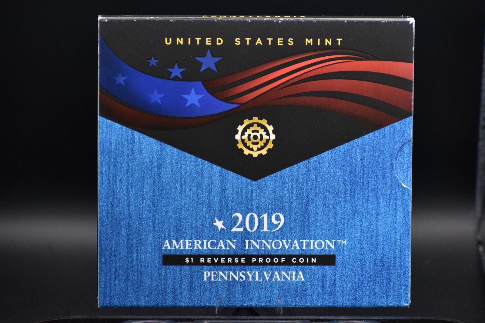 2019 S American Innovation $1 REVERSE PROOF Coin Pennsylvania in OGP Mint Box