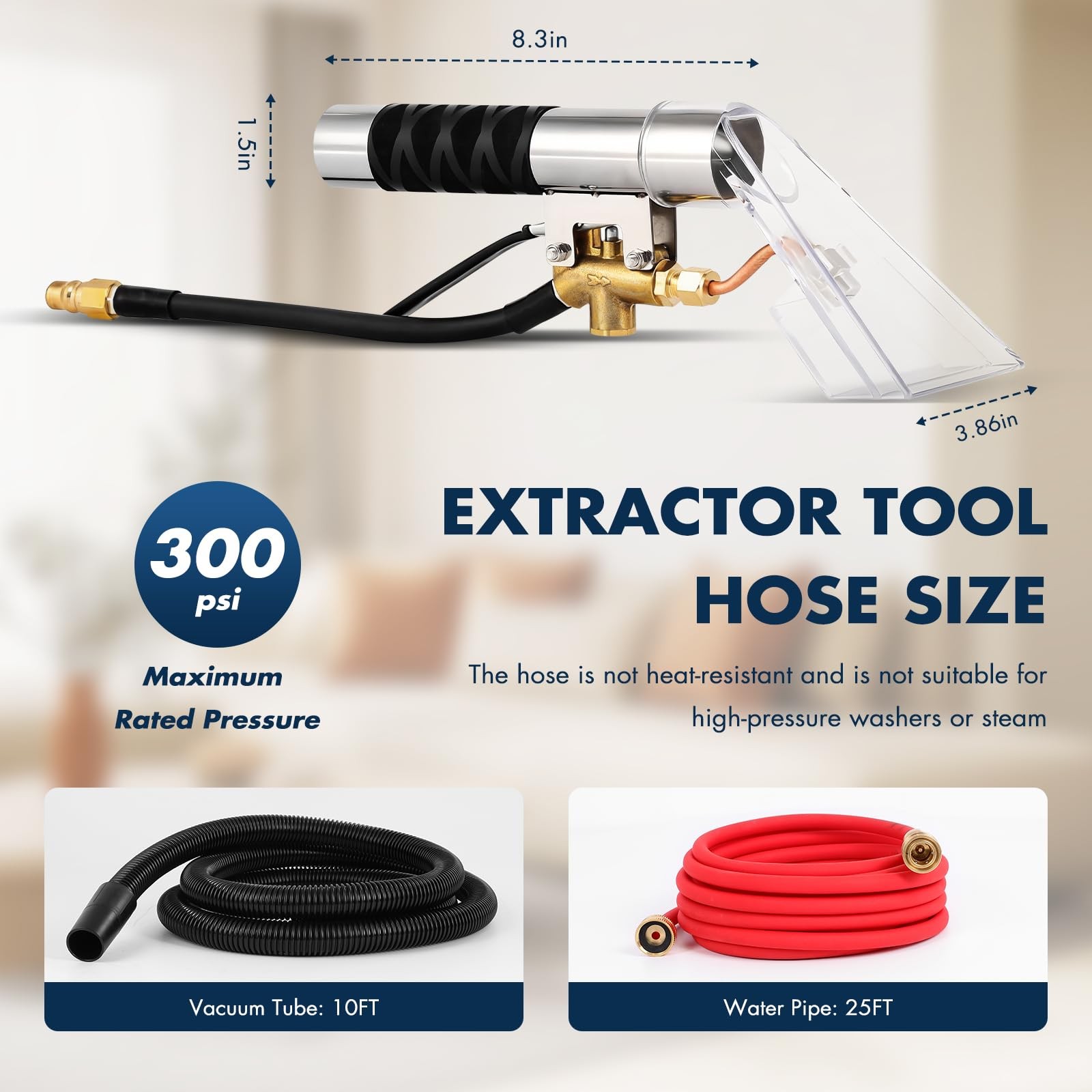 Shop Vac Extractor Kit ，Extractor Hose Kit Adapter,Vac Extractor Kit for Carp...