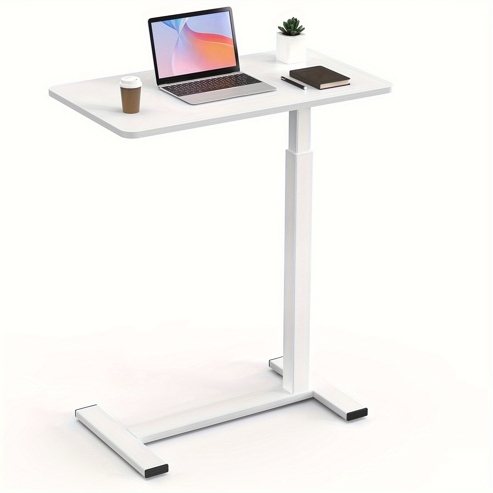 Multi-Functional Bedside Table - Adjustable Rolling Mobile Laptop and Home