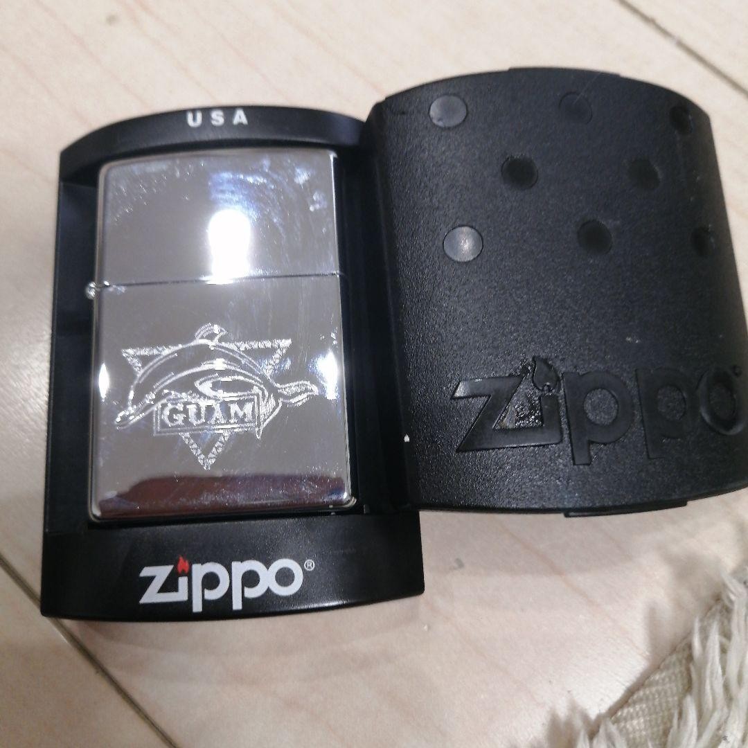 Zippo lighter with Guam logo