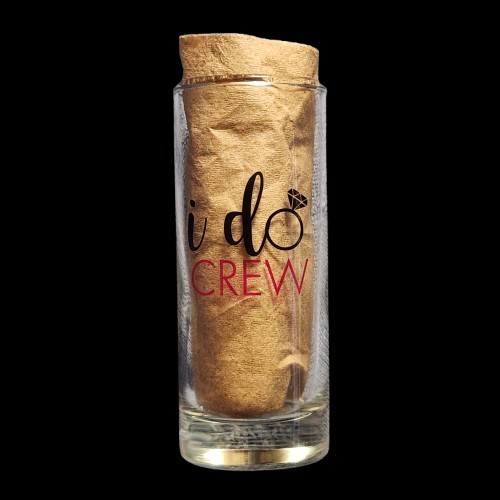 I Do Crew Shot Glass for Future MRS  Use At Bridal Party  Excellent Condition
