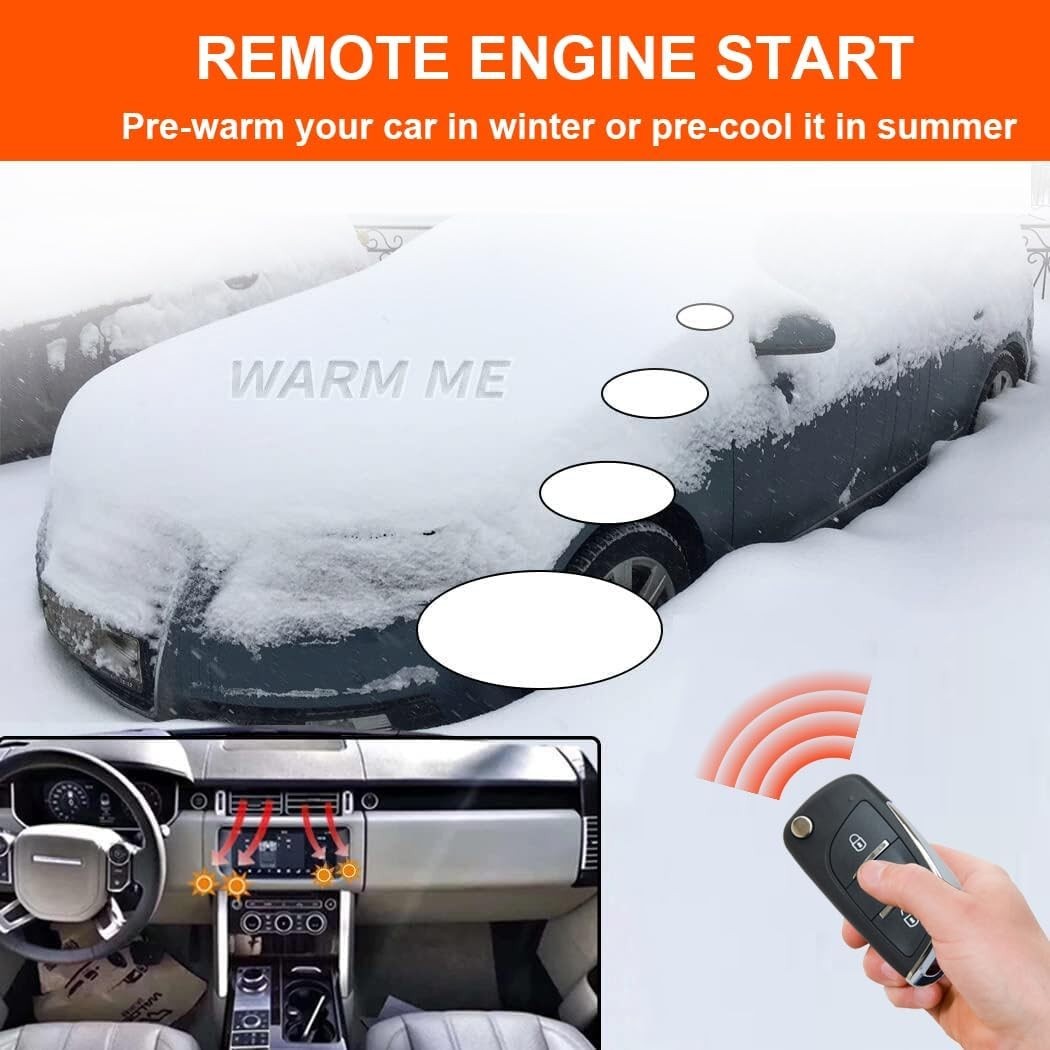 Comprehensive Keyless Entry Security Alarm + Remote Engine Start & Trunk Release