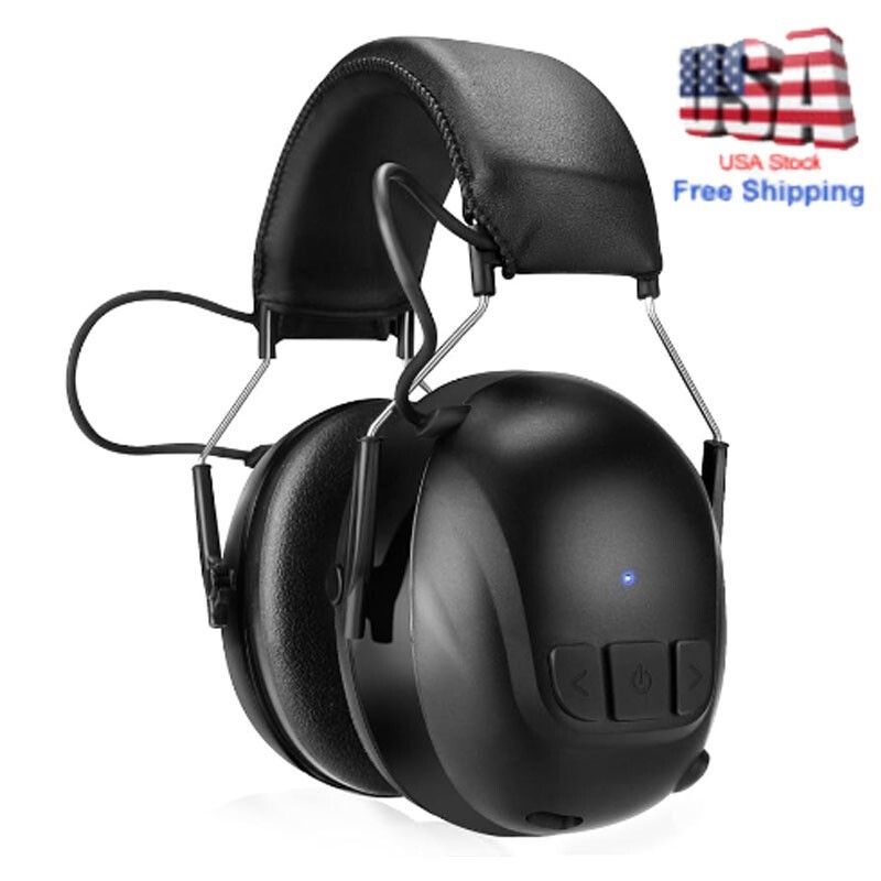 Bluetooth 5.4 Hearing Protection with 120H Working Time 30dB Safety Earmuffs US