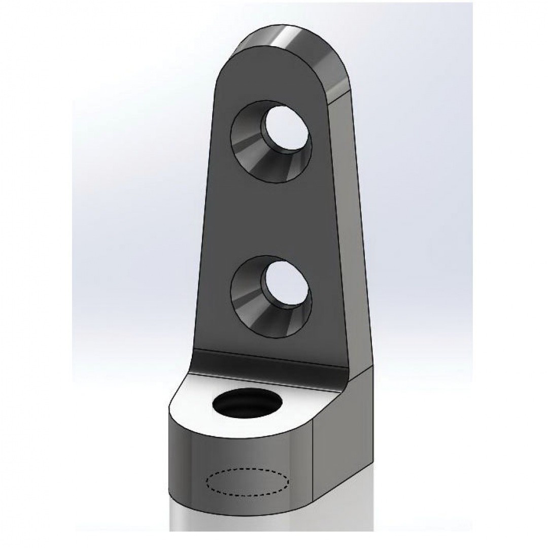 Empire Industries 153B0038 Side Beam Connector 3/8 Plain Finish