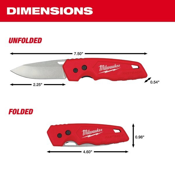 Milwaukee Tool 48-22-1520 Fastback Folding Knife