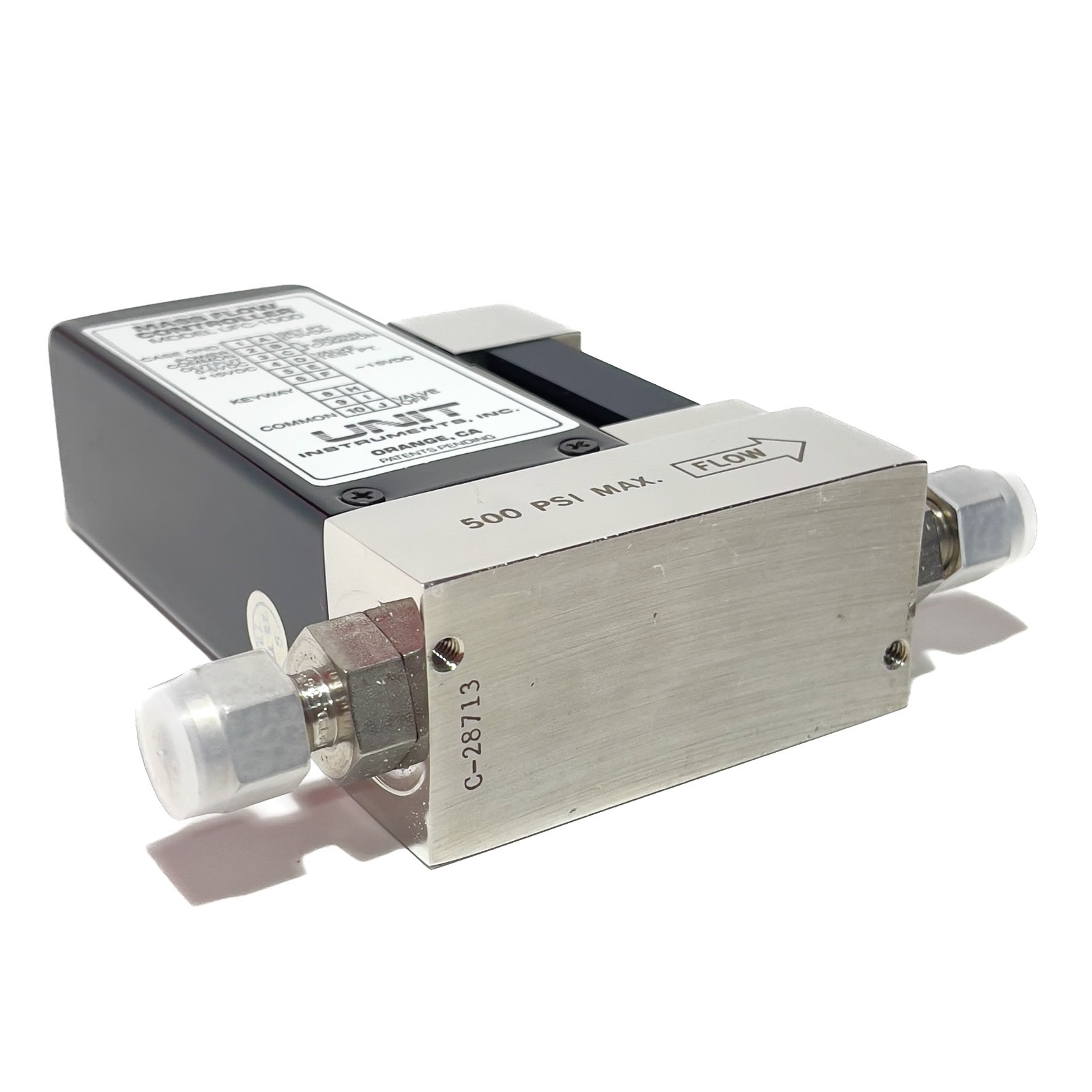 Unit Instruments UFC-1000 Mass Flow Controller 500 SCCM He 500 PSI MFC Open Box