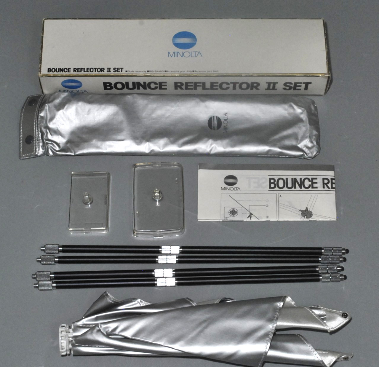 Minolta Bounce Reflector II Set Flash Accessory Boxed