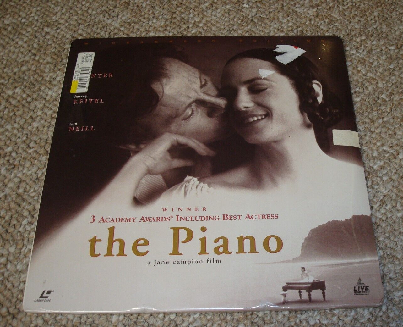 The Piano Widescreen Edition Laserdisc. NEW Sealed. Harvey Keitel & Holly Hunter