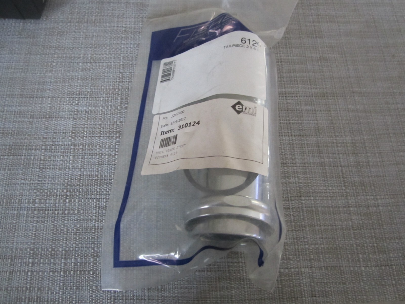 6129 Fisher Tailpiece 2 X 6 Rc Genuine OEM FIS6129