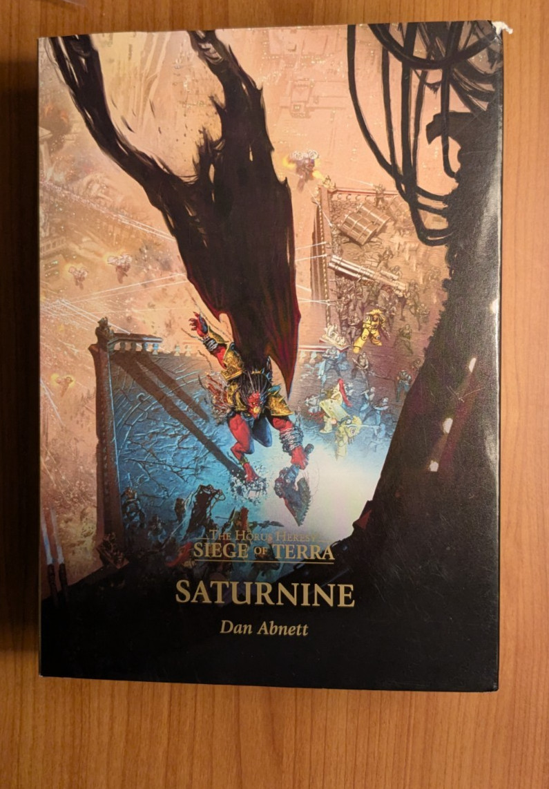 Saturnine warhammer space marine horus heresy siege of terra hardcover used