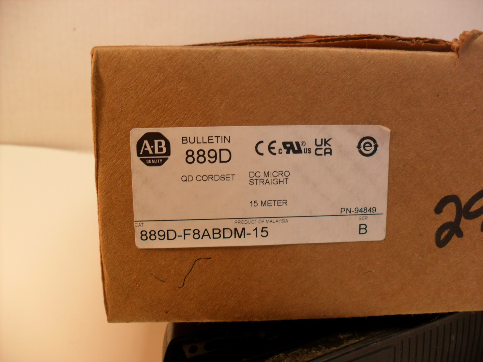 Allen Bradley 889D-F8ABDM-15 QD CORDSET New in Factory Box ; USA seller