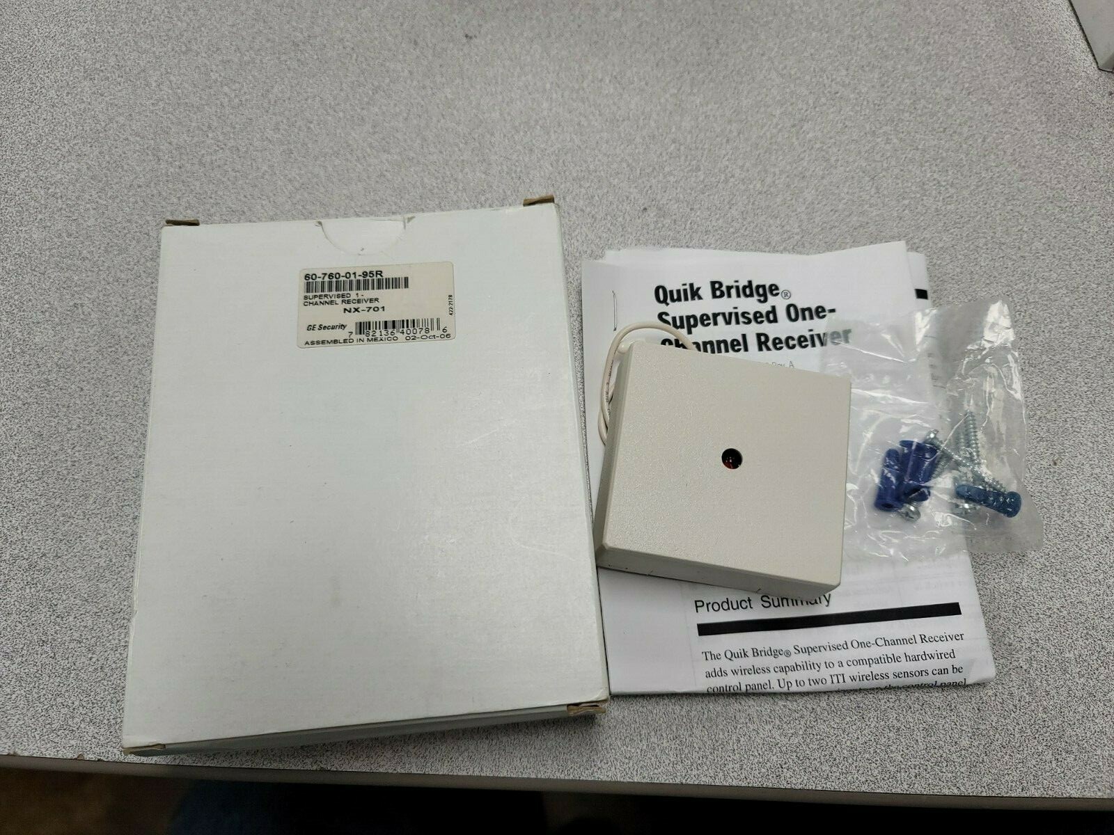 Interlogix GE Security NX-701 Wireless Receiver 1- Channel Quik 60-760-01-95R
