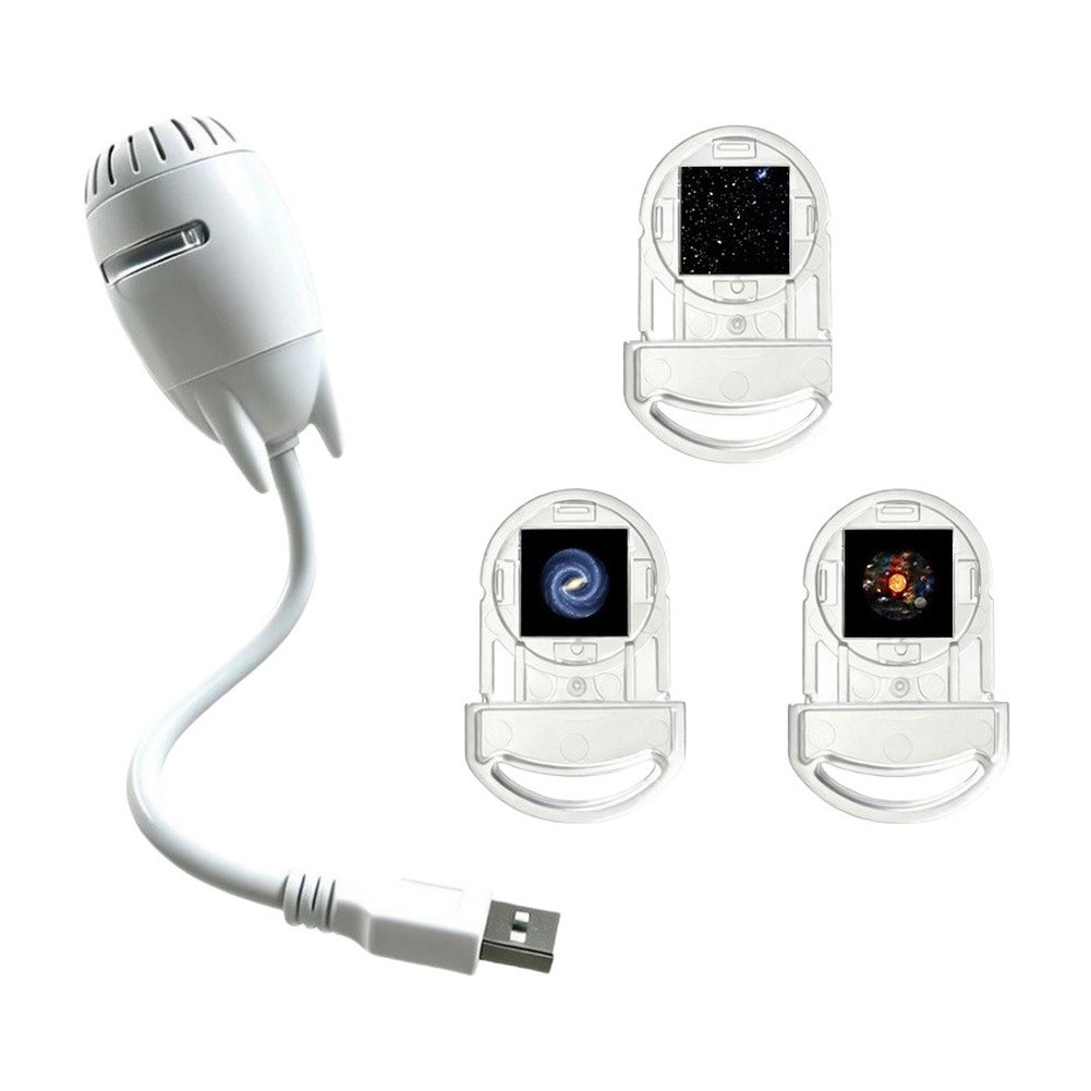 White Starry Night For Projector Lamp USB Flexible Insert Easy Operation
