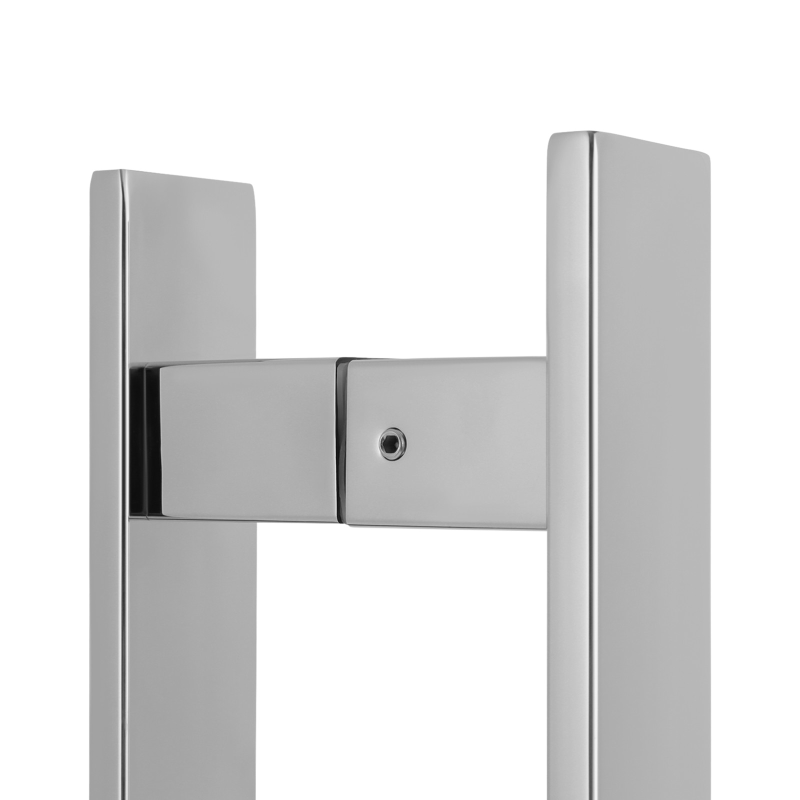 Silver Stainless Steel Pull Handles H-shaped Door Pull Handle For Glass Door