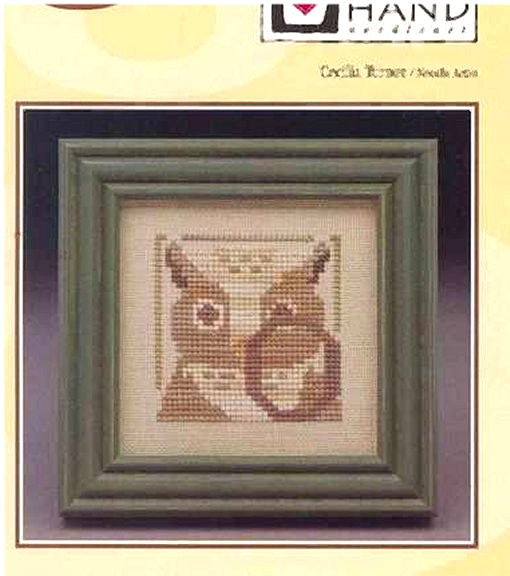 Heart in Hand ALPHABET MANIA O Cross Stitch Leaflet Only ~ owl / bird