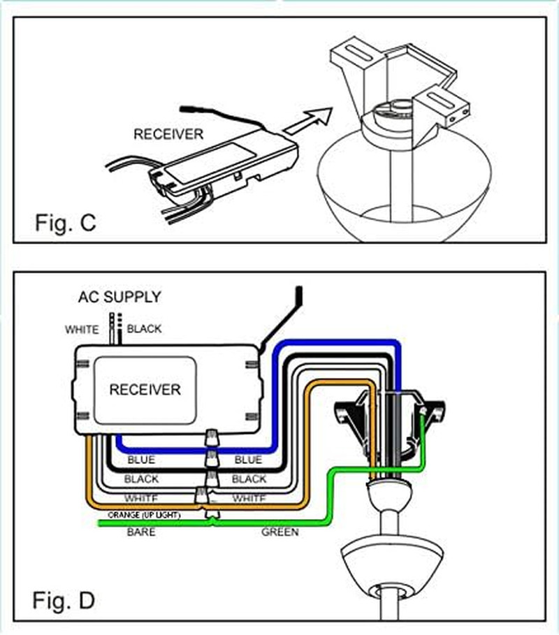 UC7067GMRX Ceiling Fan Receiver Replacement for Hampton Bay & Harbor Breeze